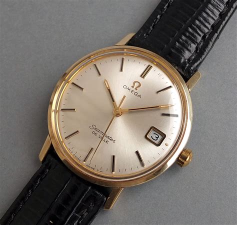 solid gold omega watch|vintage 14k gold omega watches.